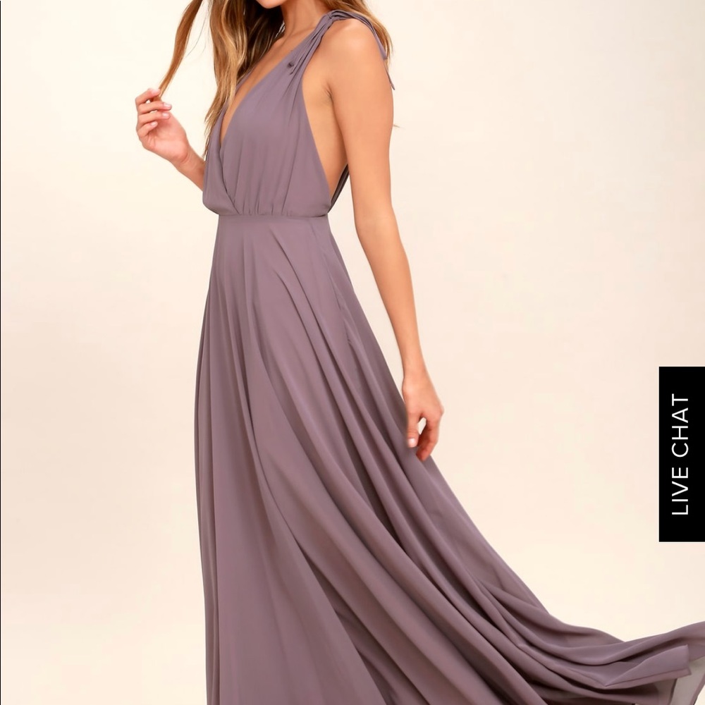 Lulus Dusty Purple Maxi Dress